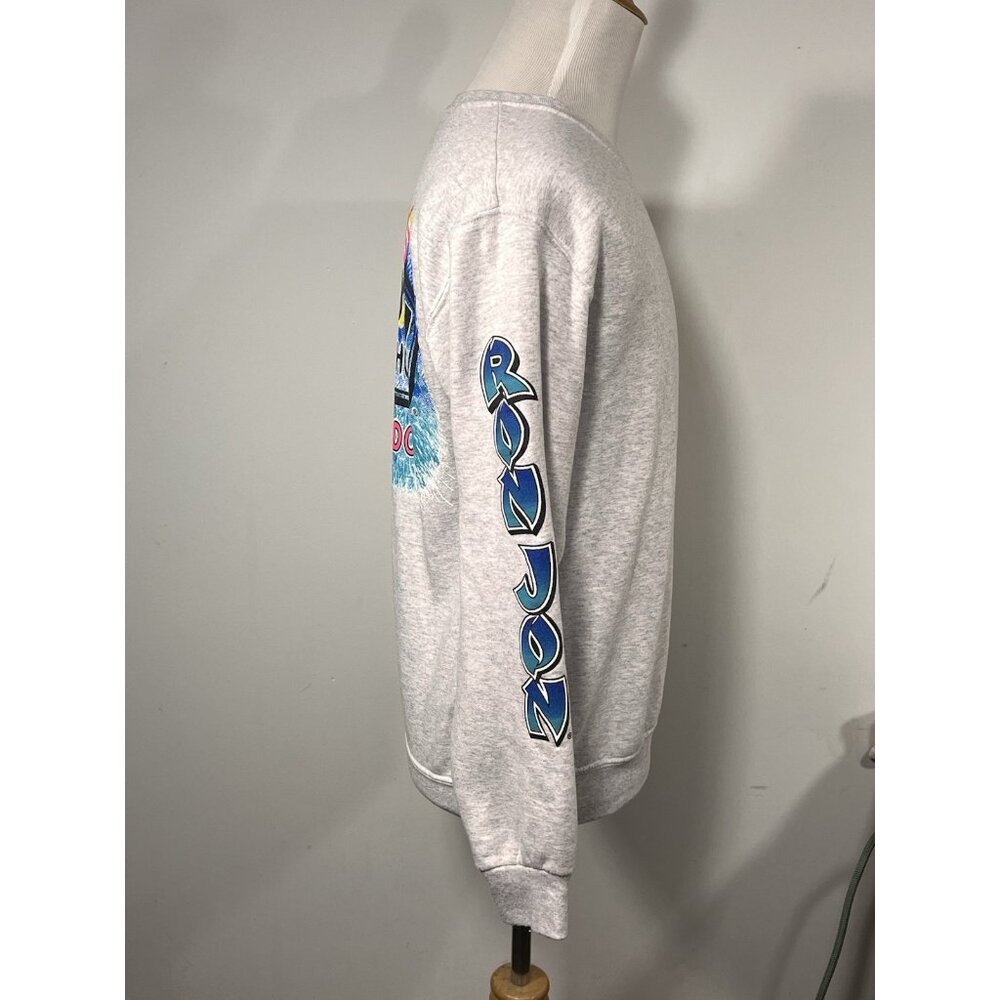 Women’s Sz Medium Ron Jon Surf Shop Sweatshirt Orlando Florida All Over Graphics - Picture 4 of 16